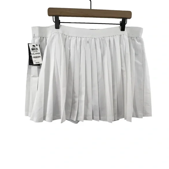 Ideology White Skort Size XXL NEW Pleated Skirt Shorts Workout Tennis - Picture 4 of 4